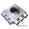 Rozdzielacz kątowy sześcio-króćcowy 6x63mm 3+3A pod pion wentylacyjny ø160
