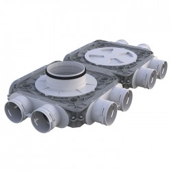 Rozdzielacz podwójny 8-króćcowy fi 75 mm / 160mm