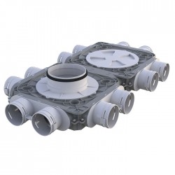 Rozdzielacz podwójny 12-króćcowy fi 75 mm / 200mm