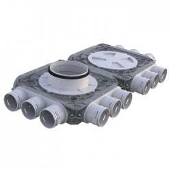 Rozdzielacz podwójny 12-króćcowy fi 75 mm / 160mm