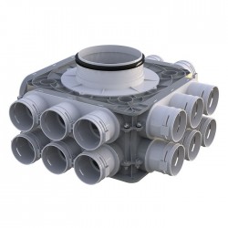 Rozdzielacz pionowy 18-króćcowy fi 75 mm / 200mm