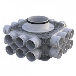 Rozdzielacz pionowy 24-króćcowy fi 75 mm / 200mm