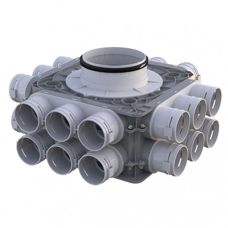 Rozdzielacz pionowy 24-króćcowy fi 75 mm / 200mm