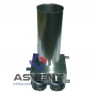 Skrzynka rozprężna 2x75mm pod anemostat 125 dł. przyłącza 320 mm + uszczelki